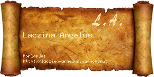 Laczina Angelus névjegykártya